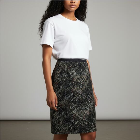 Etcetera Pencil Size 2 Print Pattern Skirt - Picture 1 of 7